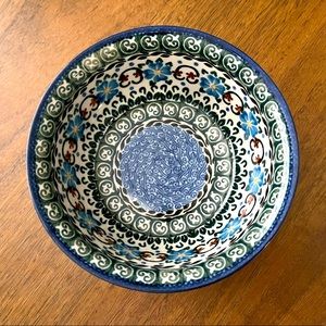 POLISH POTTERY 6” CEREAL BOWL